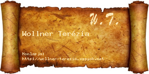 Wollner Terézia névjegykártya