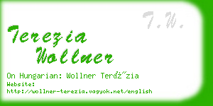 terezia wollner business card